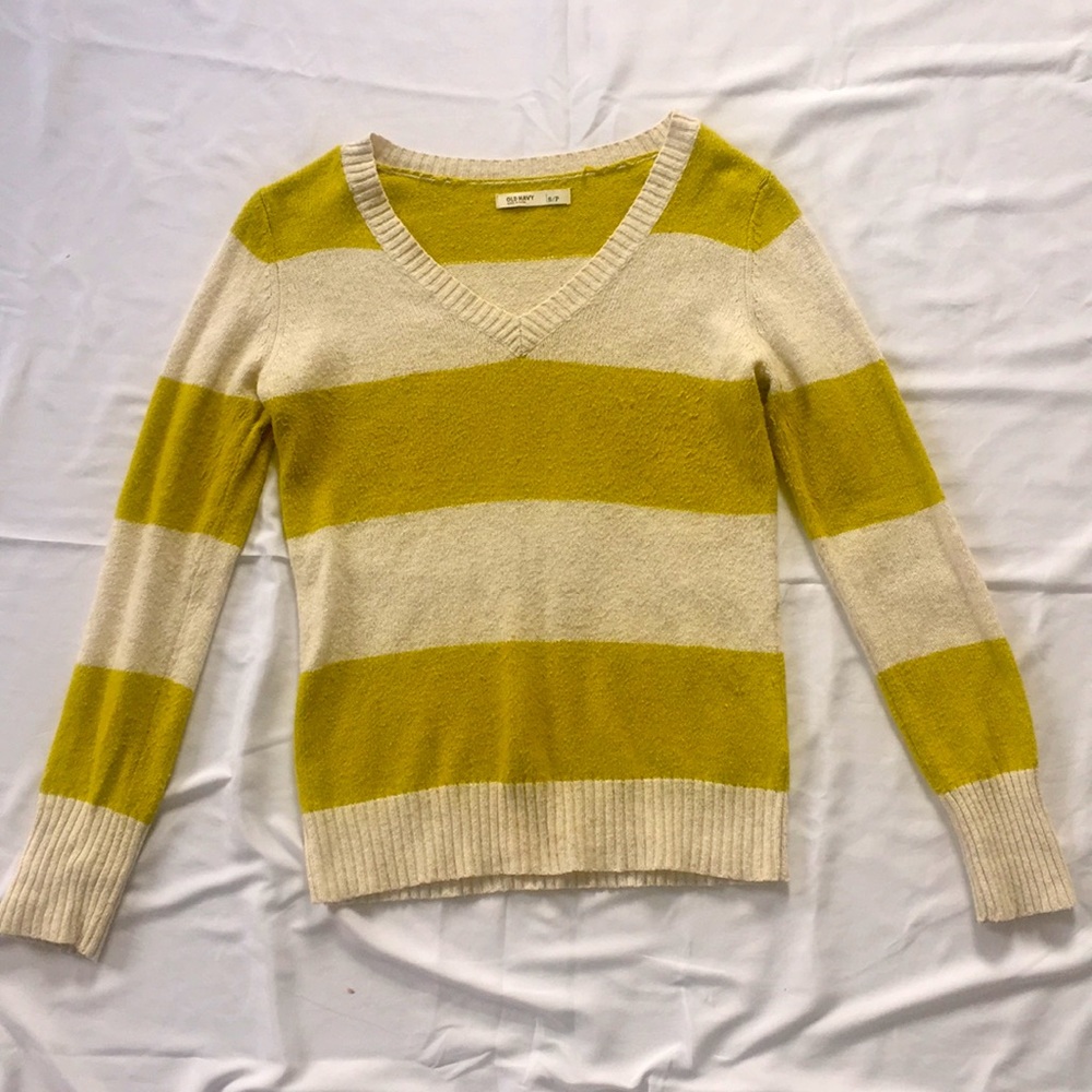 Green and Tan Stripped Long Sleeve💚